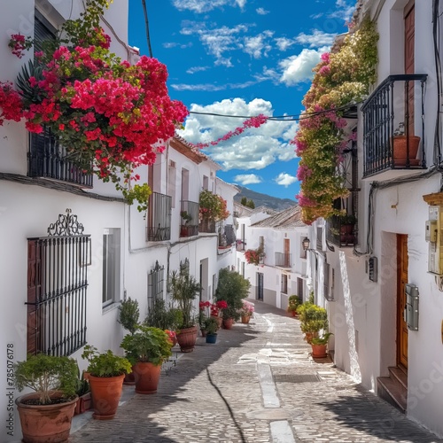 street in the village of island