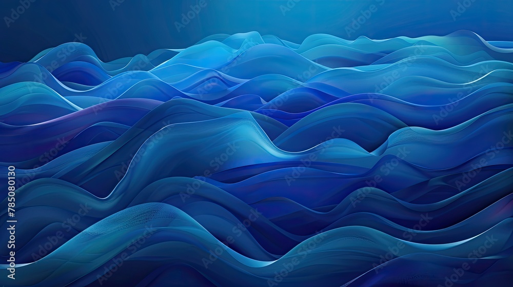 Obraz premium Blue gradient background. Generative AI