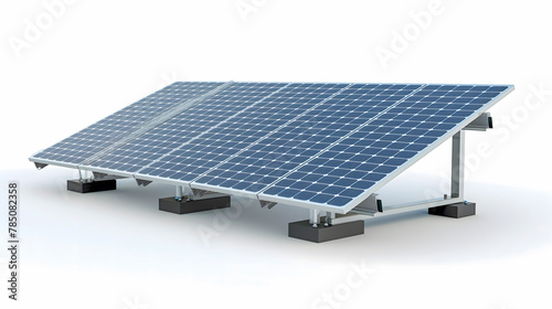 a solar panel on a white background with shadow