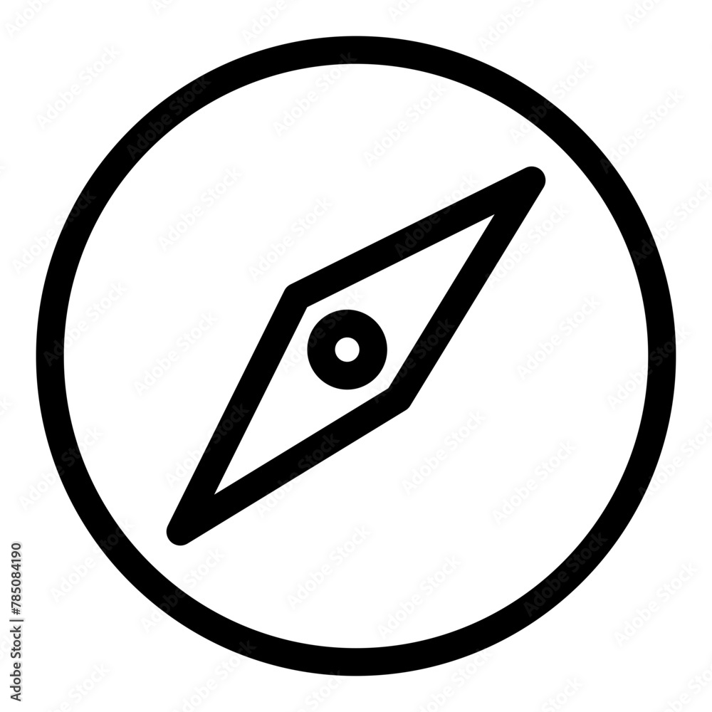 Compas, navigate, regular. travel, gps Icon Compas, navigate, regular. travel, gps Icon