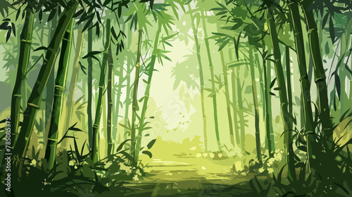 Bamboo forest  Illustration  Background
