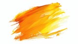 Orange yellow brush stroke. Generative AI