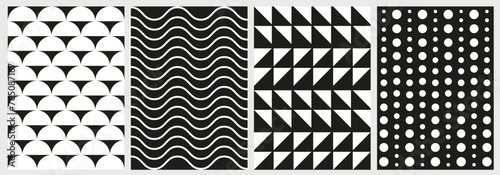 Brutalist Geometric shape pattern background template photo