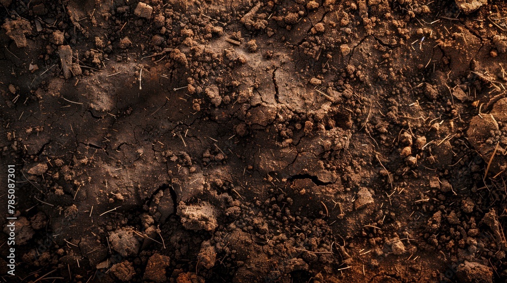 Soil texture close-up. Generative AI Soil texture close-up. Generative AI