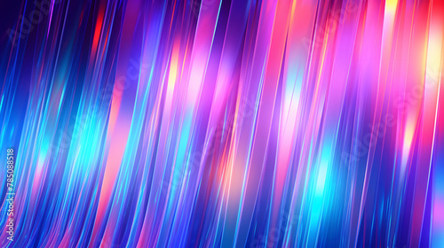 Digital holographic glass neon light abstract graphic poster web page PPT background