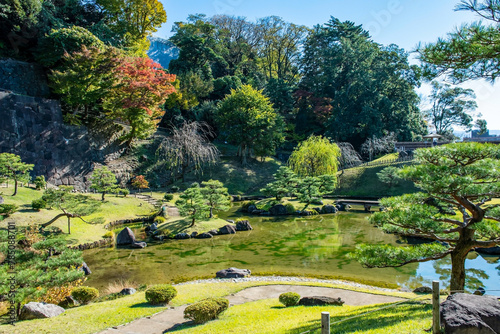 Japanischen Garten,  Kanazawa, Japan photo