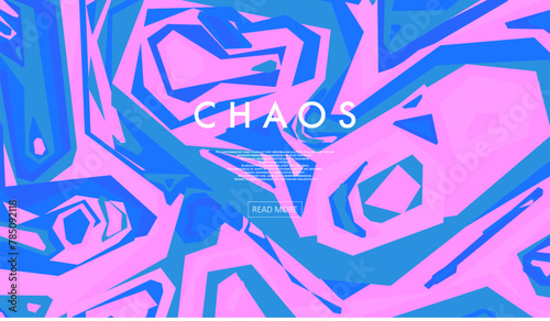 Color lines on ordered chaos background.
