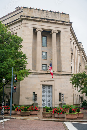 Obraz na płótnie United States Department of Justice (DOJ) in Washington D.C. w salonie