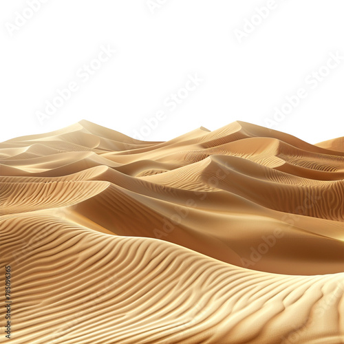 desert isolated on white background. 