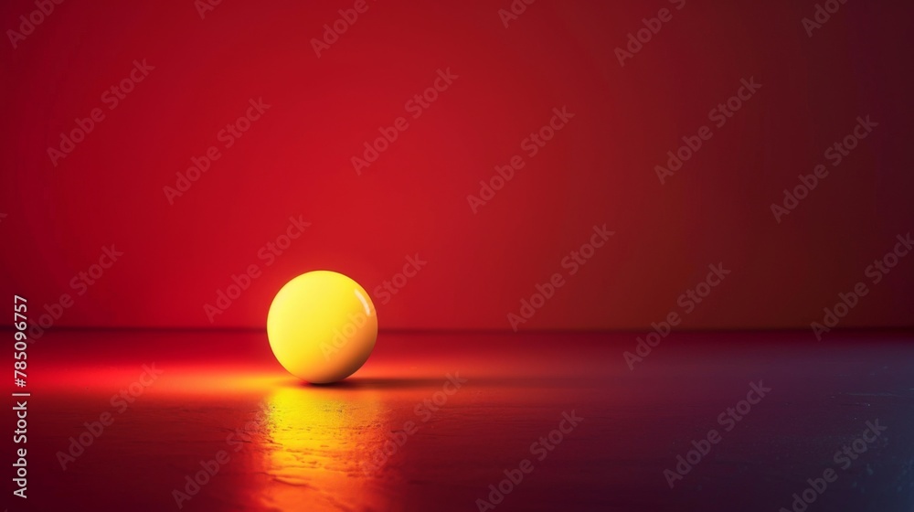 Single glowing sphere on red background. Concentrated Light Single glowing sphere on red background. Concentrated Light
