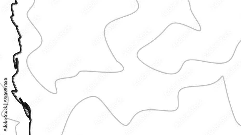 The crack on the side of the image changes. The rest of the large part of the canvas is filled with individual pieces.