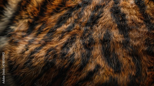 Abstract tiger fur background. The texture of the fur, natural or artificial.