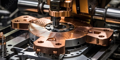 Advanced CNC machine performing laser cutting, demonstrating the cutting-edge technology used in industrial part production.