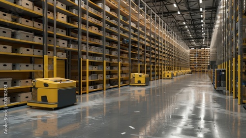 commerce fulfillment center with automated order picking