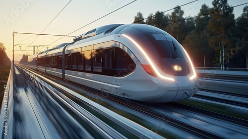 Hydrogen fuel cell-powered trains for emission-free rail transport
