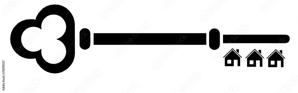 Classic key shape isolated over solid background. Key icon vector illustration Classic key shape isolated over solid background. Key icon vector illustration