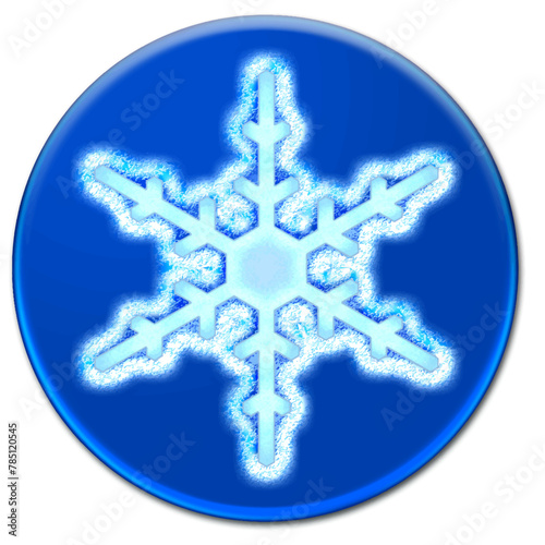 Snowflake icon illustration