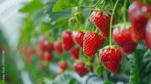 Bountiful Hydroponic Strawberries A Showcase of Advanced Agricultural Innovation and Sustainable Cultivation
