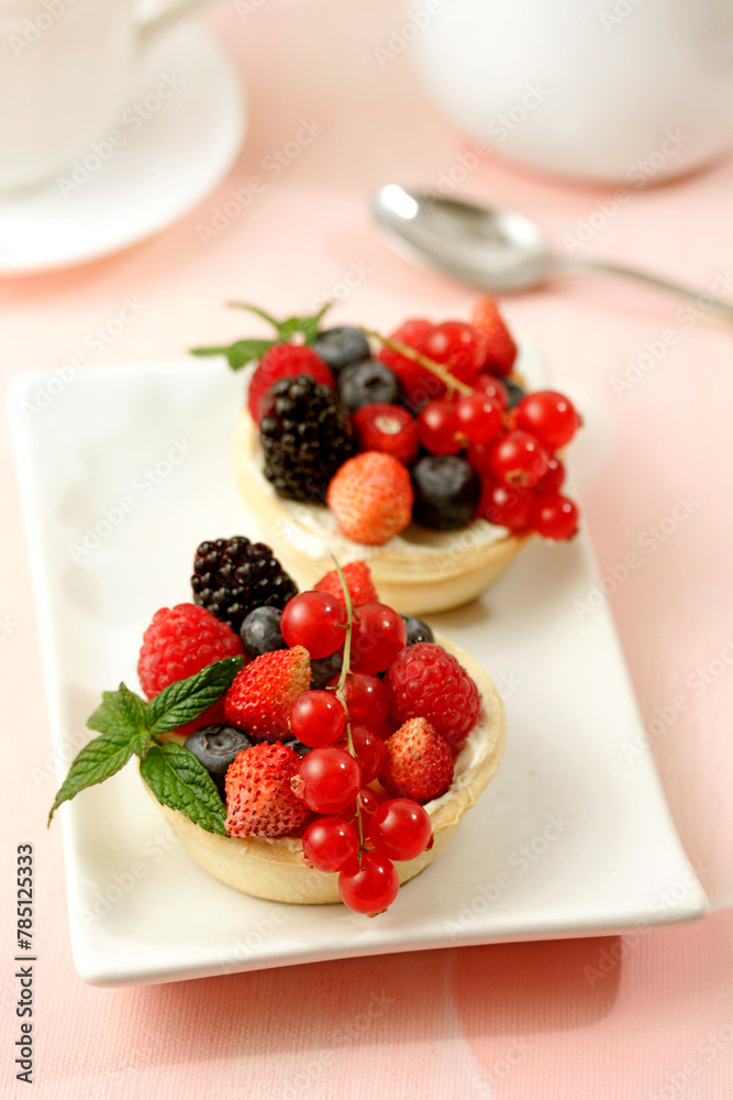 Berries tartlets.