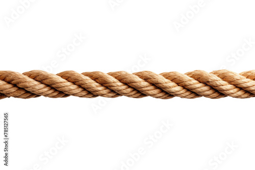 A Tangled Tale: Twisted Rope Unraveling on a Pure White Canvas. On White or PNG Transparent Background. © Muhammad