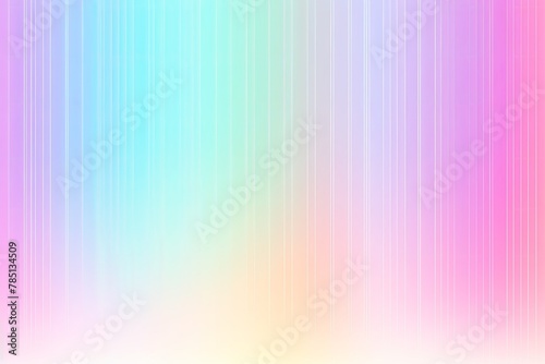 Holographic background with vertical gradient, pastel rainbow color, grainy texture with copyspace and blank empty copy space for photo text or design