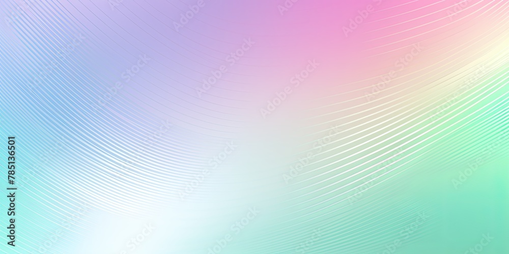Holographic background with vertical gradient, pastel rainbow color, grainy texture with copyspace and blank empty copy space for photo text or design - obrazy, fototapety, plakaty 
