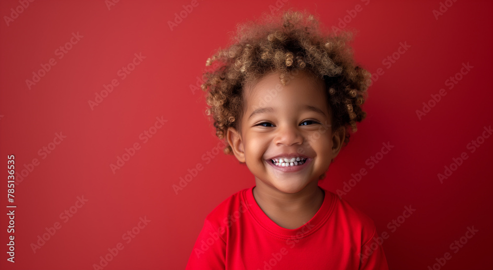 Cheerful toddler with bright smile Cheerful toddler with bright smile