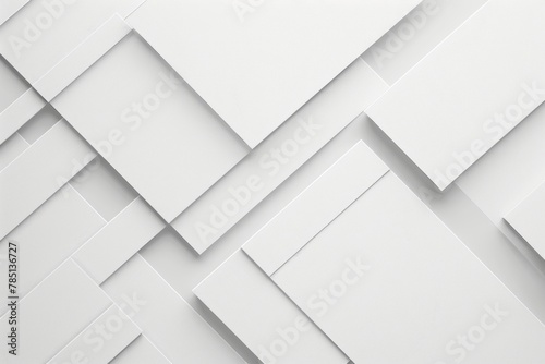 White background with a variety of differently sized squares. Contemporary square pattern photo