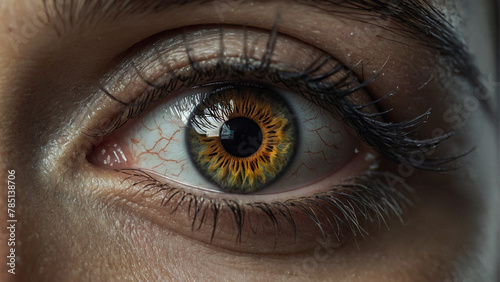 AI generated illustration of a human eye