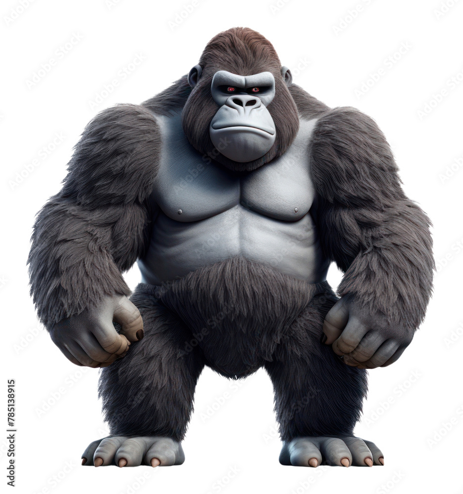 PNG Gorilla wildlife cartoon mammal. AI generated Image by rawpixel. PNG Gorilla wildlife cartoon mammal. AI generated Image by rawpixel.