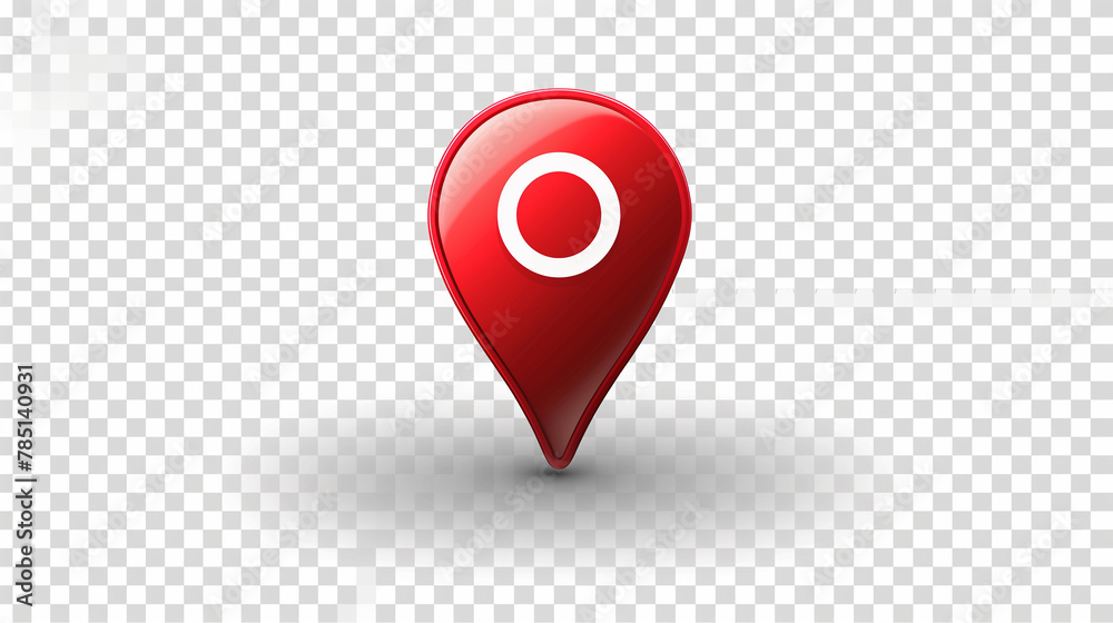 Fototapeta premium location icon, map pointer with pin icon