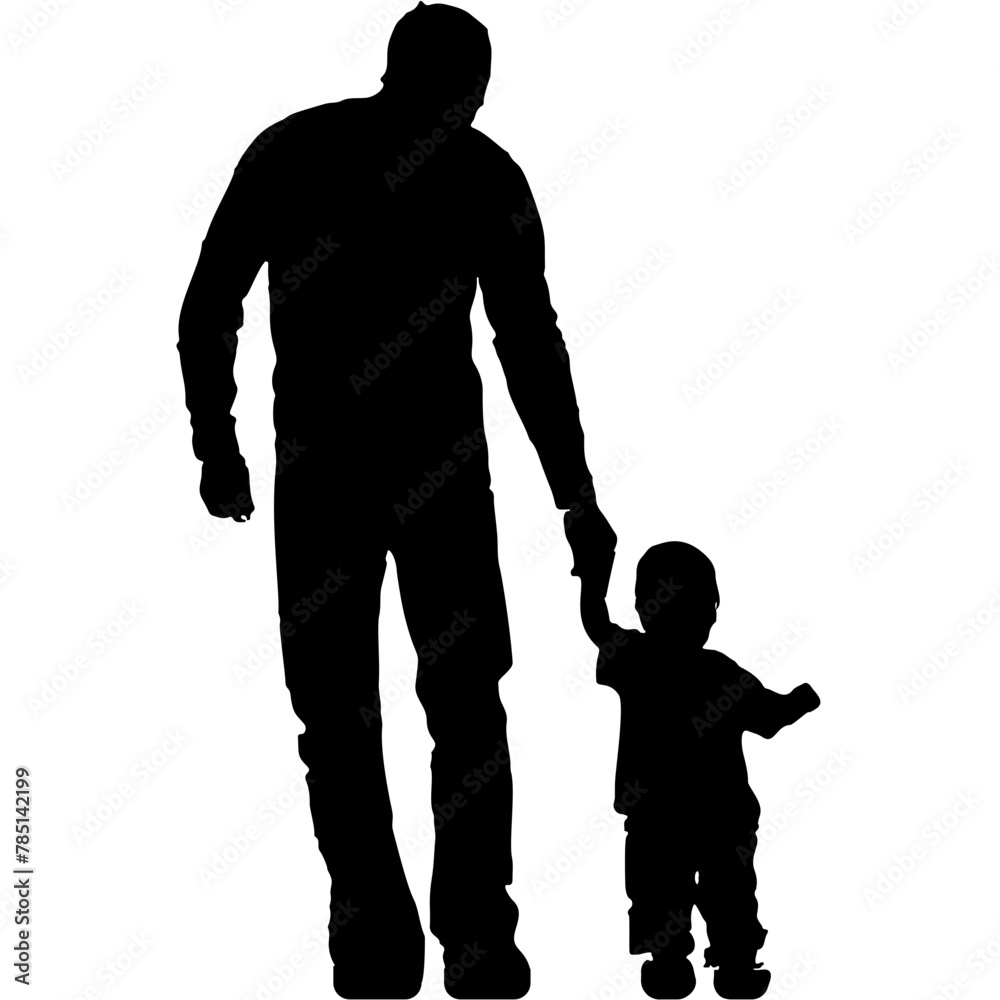 silhouette of a parent