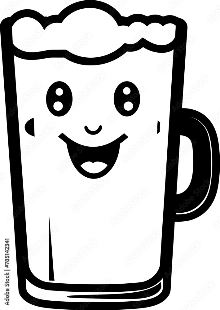 Tiny Tankard Symbol of Adorable Ale Brew Bliss Emblematic Vector Logo