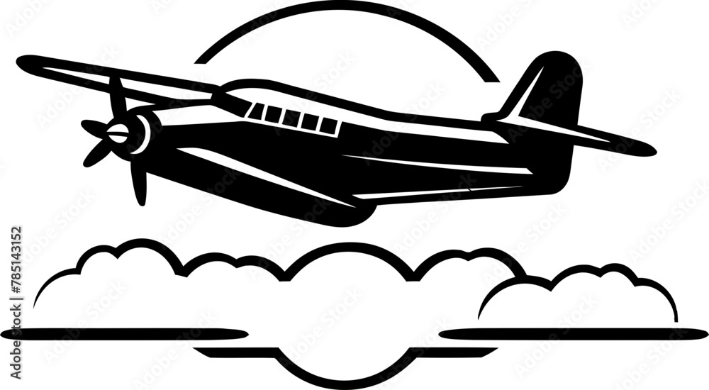Doodle Flight Path Whimsical Aviation Icon Scribbled Skies Doodled Flying Symbol
