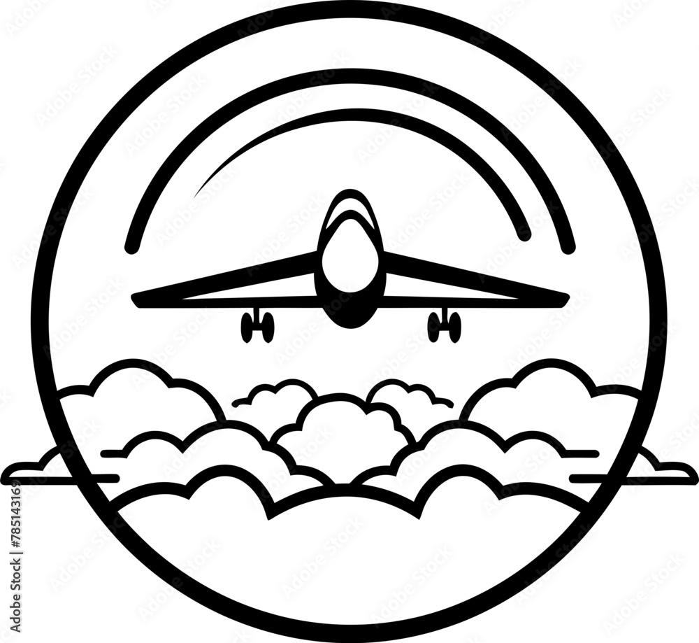 Jet Sketch Sketchy Air Travel Emblem Doodle Glide Playful Aircraft Icon Jet Sketch Sketchy Air Travel Emblem Doodle Glide Playful Aircraft Icon