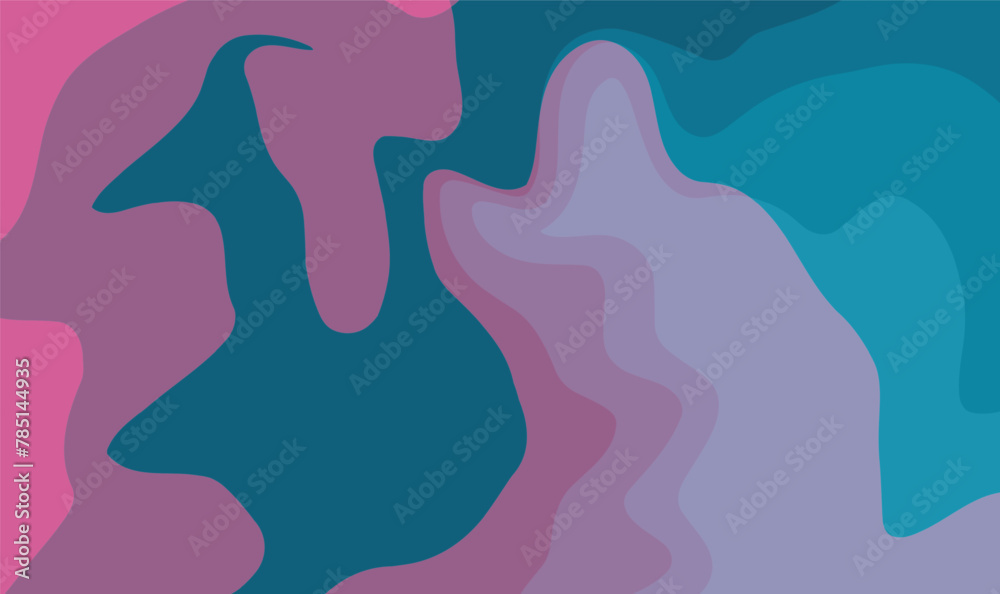 abstract  background with smooth curves and waves. vector illustration.