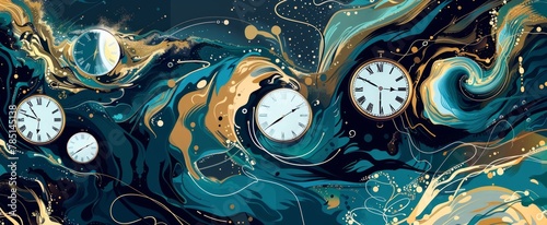 Surreal Vortex of Time Anomalies and Warped Clocks