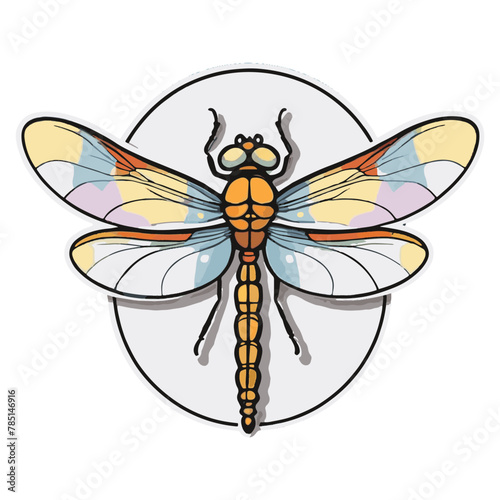 clipart vector isolation a dragonfly
