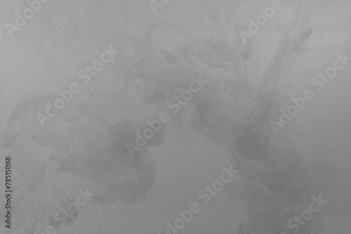 Black color-ink dye melt on white background,Abstract smoke pattern,Colored liquid dye,Splash paint
