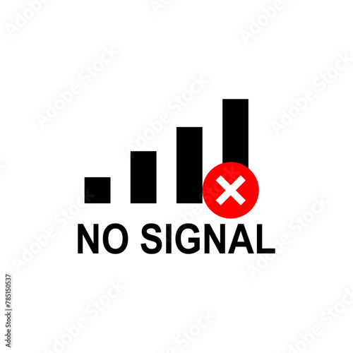 No signal icon on white background.