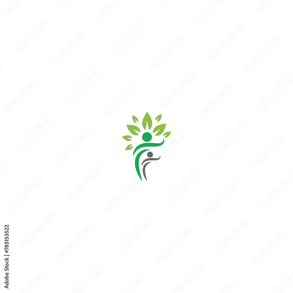 Digital illustration of a creative human environmental brand logo design for businesses Digital illustration of a creative human environmental brand logo design for businesses
