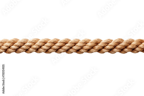 Tangled Whispers: Intricate Knot Atop Twisting Rope. On White or PNG Transparent Background.