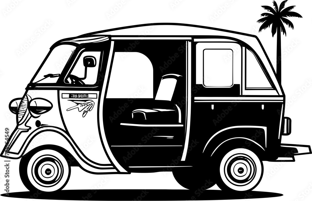 Urban Velocity Rickshaw Vector Emblem Tuk Tuk Thrive Rickshaw Logo Icon Urban Velocity Rickshaw Vector Emblem Tuk Tuk Thrive Rickshaw Logo Icon