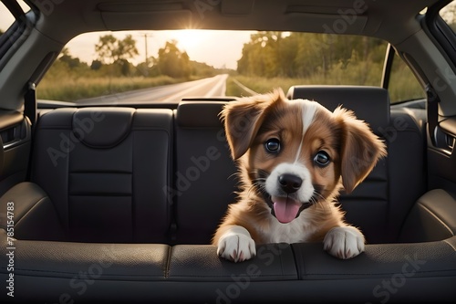 puppy in car © S_Arts