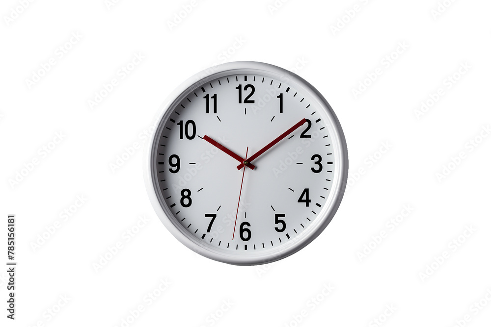Photo Wall Clock on transparent background. Photo Wall Clock on transparent background.