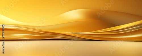 Gold background  gradient gold wall  abstract banner  studio room. Background for product display with copy space