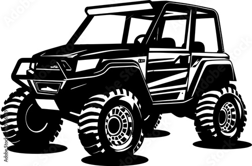 Nature Adventurer UTV Logo Icon Off Road Explorer Sport Vehicle Emblem
