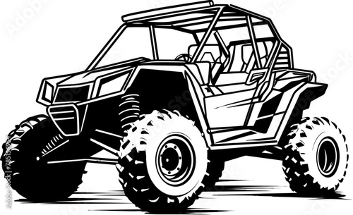 Outdoor Voyager Emblematic UTV Design Adventure Cruiser UTV Logo for Outdoor Exploration
