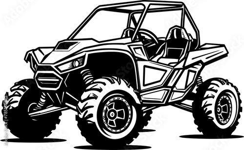 UTV Trailblazer Emblematic Design for Outdoor Exploration Outdoor Voyager UTV Logo Icon for Nature Lovers