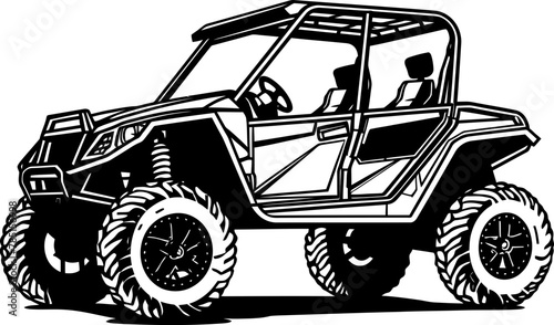 UTV Trailblazer Vector Logo for Outdoor Enthusiasts Outdoor Voyager Emblematic UTV Design